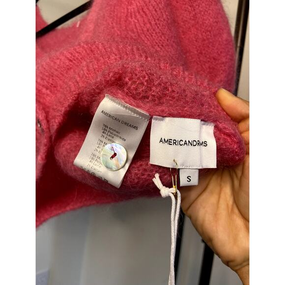 American Dreams Harper Pink Cardigan size S small - Picture 6 of 7